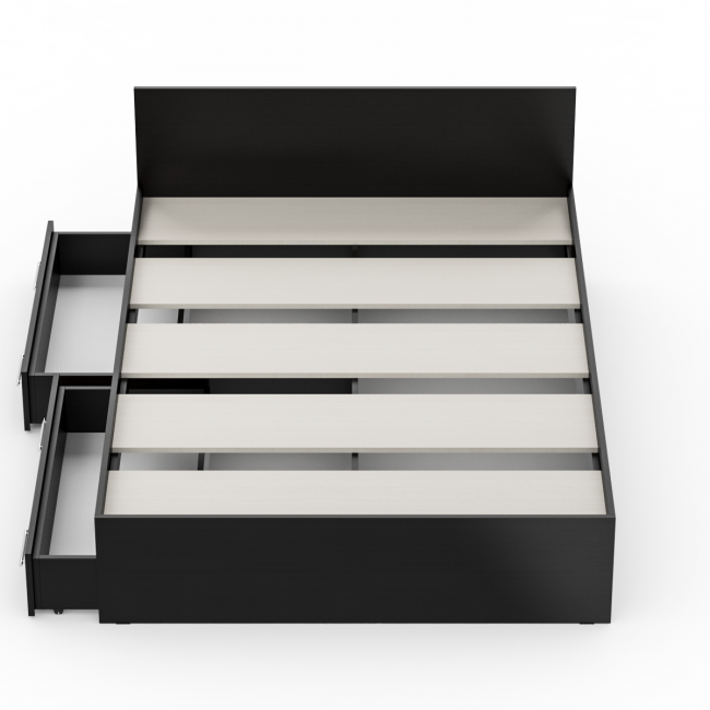 Кровать с ящиками Стандарт 1400 цвет венге