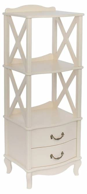 Этажерка 2 полки Малонн Ави Белый