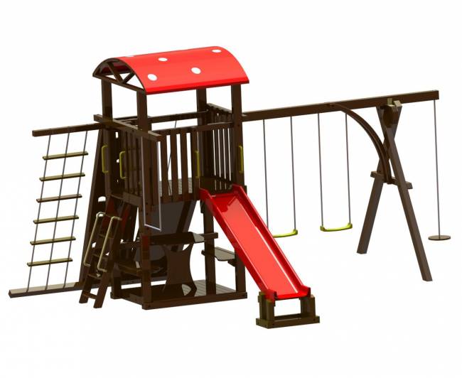 Детский деревянный городок "Грибок" Детский деревянный городок "Грибок"