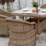 "Фредо" обеденная группа из искусственного ротанга, цвет соломенный