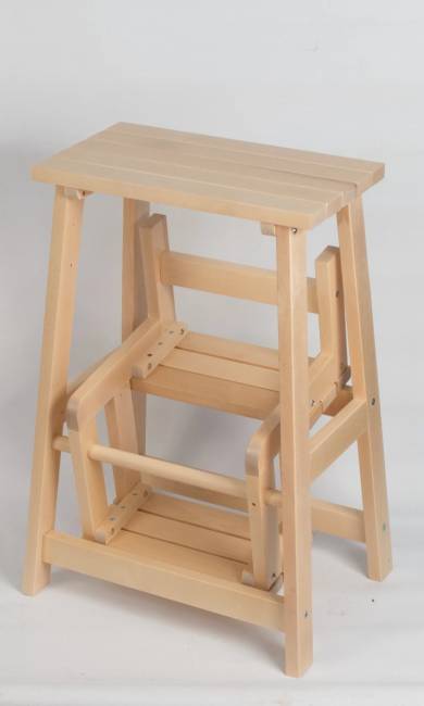 Табурет-стремянка Марк, Натуральное дерево