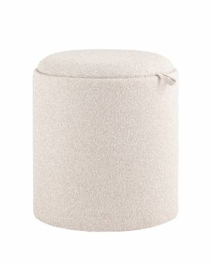 Пуф-столик с ящиком Хюгге S букле бежевый Пуф-столик с ящиком Хюгге S букле бежевый