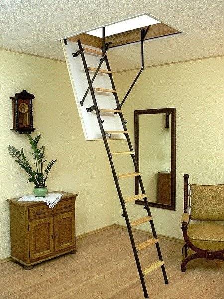 Чердачная складная лестница Stallux 265 90х70