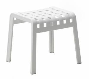 Табурет пластиковый Poggio белый 490х415х440 мм