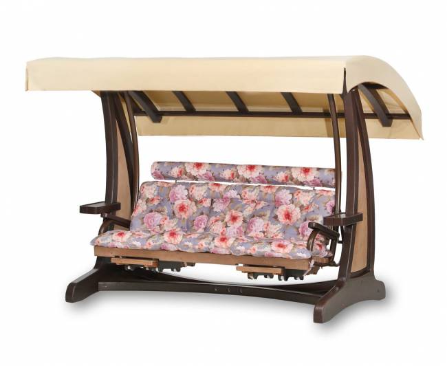 Качели садовые "Валенсия III" Премиум (лиственница)