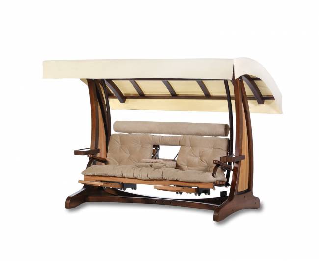 Качели садовые "Валенсия III" Премиум (лиственница)