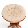 Кресло-качалка "PAPASAN" коньяк с механизмом рогожка