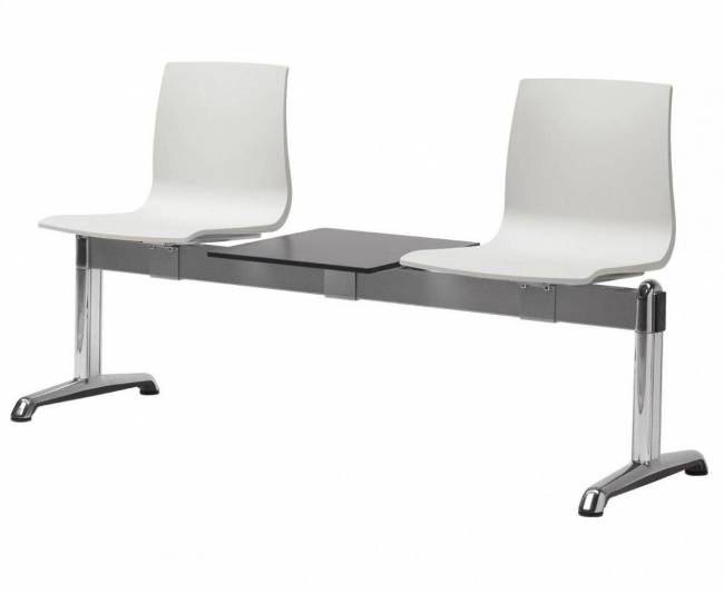 Система с двумя сиденьями и столиком Alice Bench лен 1520х520х820 мм