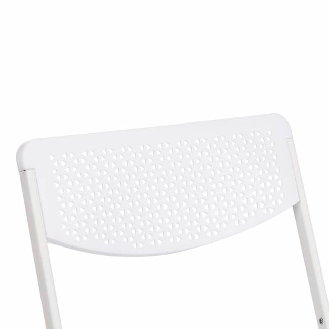 Стул складной FOLDER (mod. 3016) каркас: металл, сиденье/спинка: пластик, 48,5 х 48 х 82,5 см, white (белый) (Комплект из 6 шт.) белый каркас: металл, сиденье/спинка: пластик