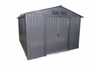 Металлический хозблок Greenstorage "Эван E", серый/шоколад Металлический хозблок Greenstorage "Эван E", серый/шоколад