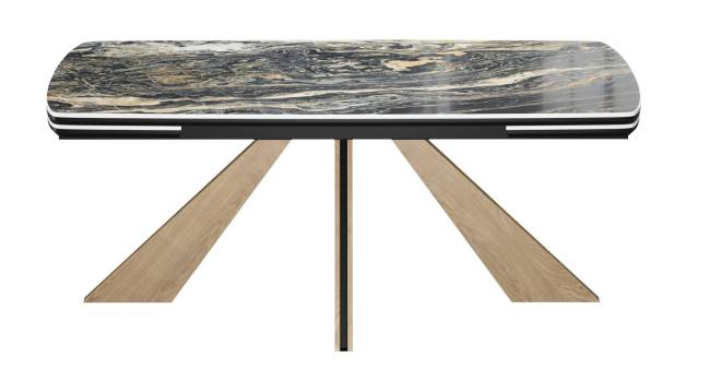 Стол DikLine DKP180 Керамика Amadeus/подстолье черное/опоры дуб галифакс (2 уп.) Стол DikLine DKP180 Керамика Amadeus/подстолье черное/опоры дуб галифакс (2 уп.)