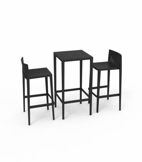 Стол пластиковый барный Spritz Basic черный 500x500x1000 мм