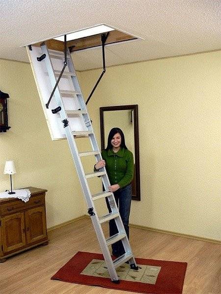 Алюминиевая чердачная лестница Alu-Profi