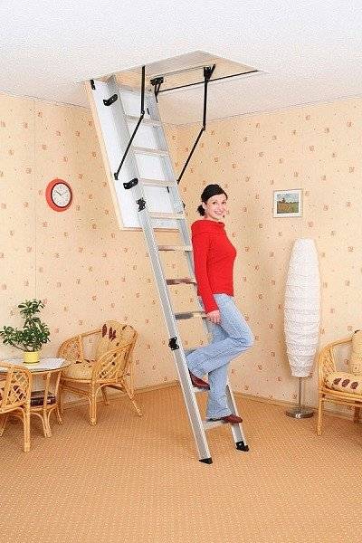 Алюминиевая чердачная лестница Alu-Profi