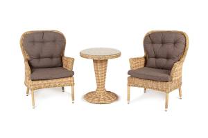 "Алиса" кофейный комплект из искусственного ротанга, цвет соломенный "Алиса" кофейный комплект из искусственного ротанга, цвет соломенный