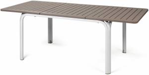 Стол пластиковый раздвижной Alloro 140 Extensible белый, тортора 1400-2100х1000х730 мм Стол пластиковый раздвижной Alloro 140 Extensible белый, тортора 1400-2100х1000х730 мм