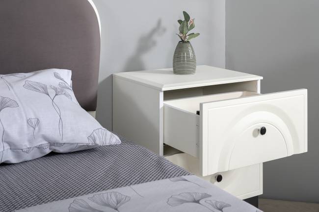 Тумба прикроватная Валенсия 13.291 цвет белый шагрень