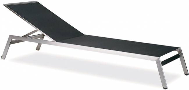 Шезлонг-лежак металлический Zen антрацит 2030х650х290 мм