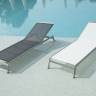 Шезлонг-лежак металлический Zen антрацит 2030х650х290 мм