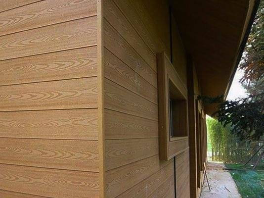 Фасадная панель из ДПК HOLZHOF, 165*15*3000 мм, слоновая кость