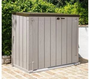 Ящик пластиковый Toomax Wood Style 1270л, серый/коричневый