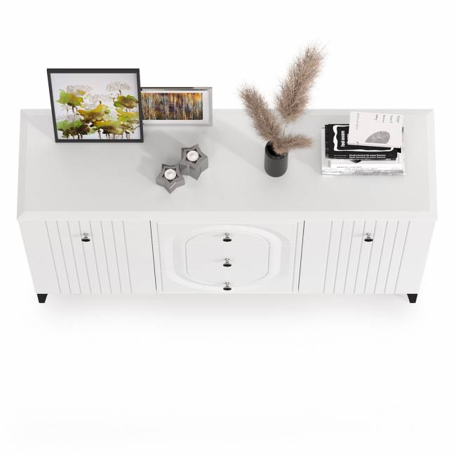 Комод Валенсия 13.309 цвет белый шагрень