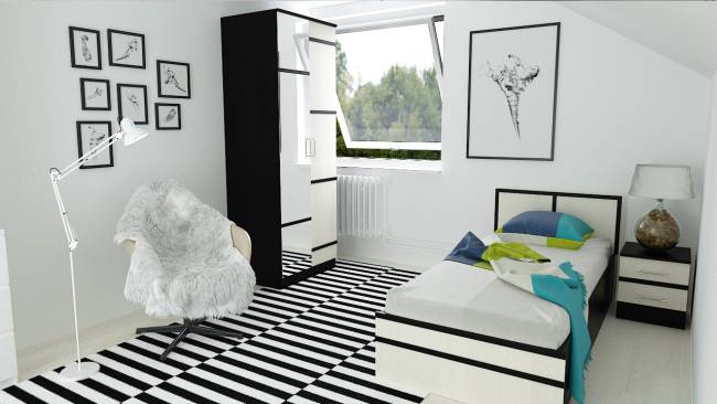 Детская кровать с ящиками Сакура цвет венге/дуб лоредо