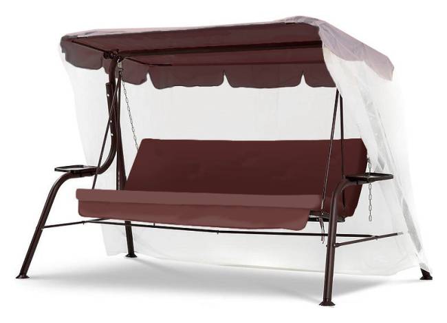 Качели садовые "Лотос" бордо