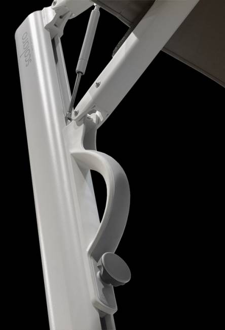 Зонт профессиональный 2.9х2.9 м Astro Starwhite белый, серо-коричневый 2900х2900 мм