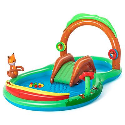 Игровой центр 295х199x130см "Лесные игры" с разбрызгивателем, горкой и игрушками, 325л, от 2 лет Игровой центр 295х199x130см "Лесные игры" с разбрызгивателем, горкой и игрушками, 325л, от 2 лет