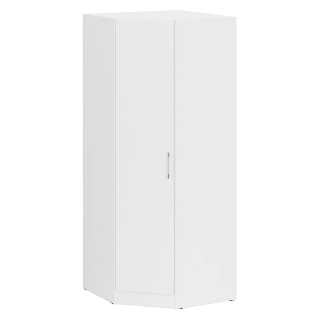 Кровать белая односпальная 900 с угловым шкафом Стандарт цвет белый