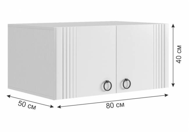 Прихожая Ева 116.01 белое дерево / белый матовый