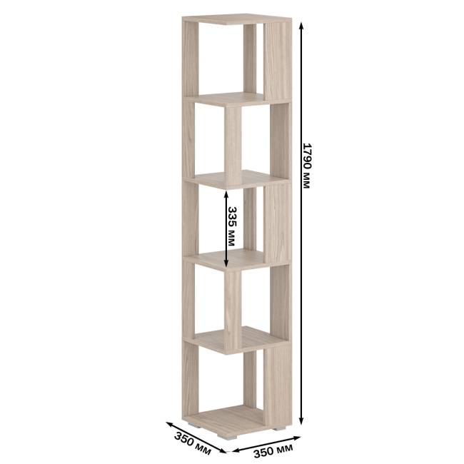 Комплект их 2-х стеллажей цвет ясень шимо светлый