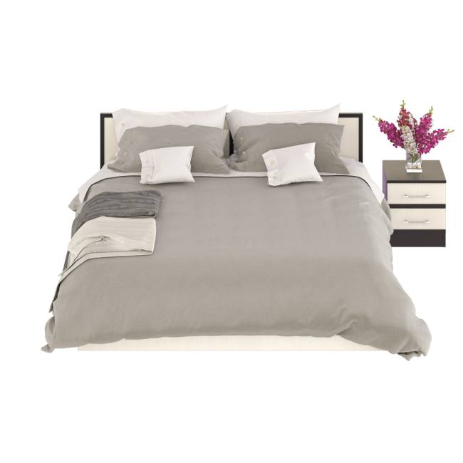 Кровать с ящиками 1800 с тумбой Сакура цвет венге/дуб лоредо Кровать с ящиками 1800 с тумбой Сакура цвет венге/дуб лоредо