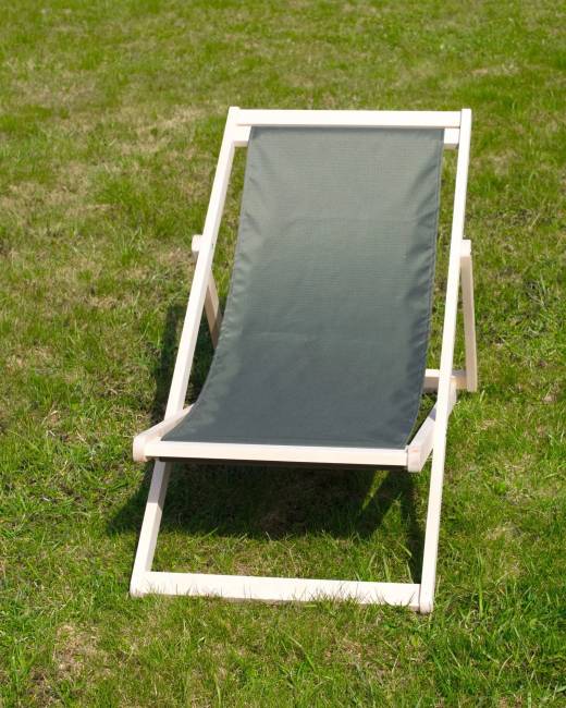 Шезлонг Чинзано грин, Зелёный/Натуральное дерево