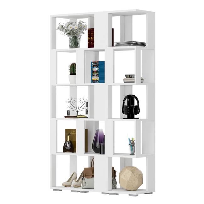 Комплект их 3-х открытых стеллажей цвет белый