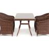 "Латте - 140 R" обеденная группа плетеная, цвет коричневый