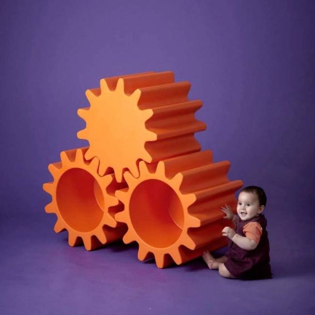 Кашпо пластиковое Gear Pot Standard 550х550х430 мм