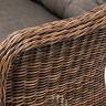 "Равенна" диван двухместный плетенный из ротанга, цвет коричневый