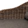 "Равенна" диван двухместный плетенный из ротанга, цвет коричневый