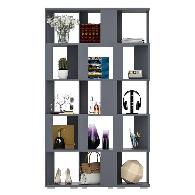 Комплект их 3-х открытых стеллажей цвет графит