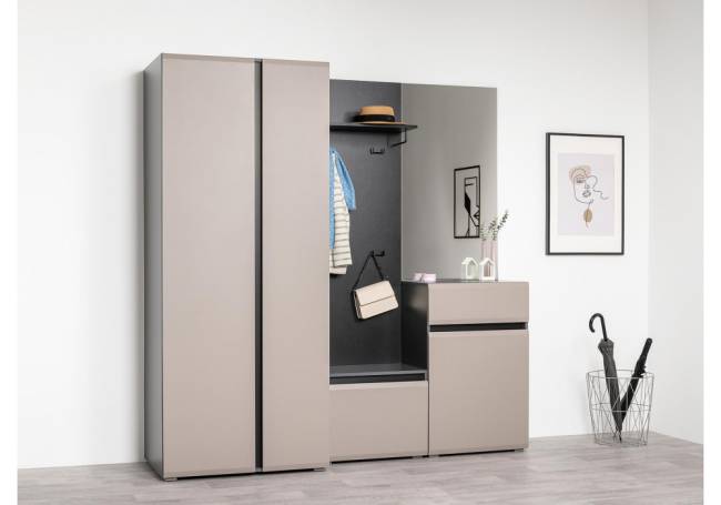 Комод Сейдиль 16.231.02 антрацит / веллюто капучино