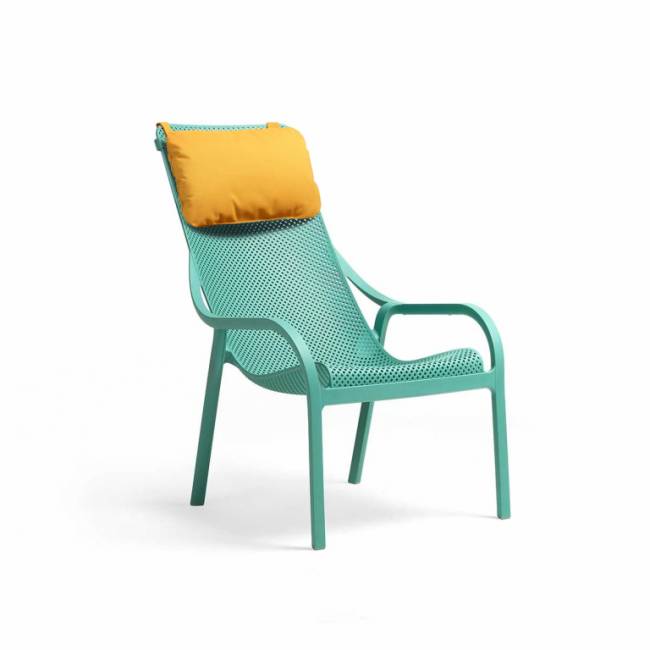 Подушка-подголовник для лаунж кресла Net Lounge горчичный 465х290х70 мм Подушка-подголовник для лаунж кресла Net Lounge горчичный 465х290х70 мм