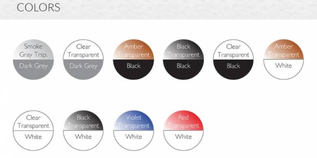 Стул пластиковый Miss Bibi темно-серый, прозрачный 420х500х850 мм