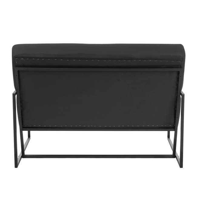 Диван Charli LUX/Чарли Люкс экокожа , Sharp Чёрный Sharp Чёрный экокожа