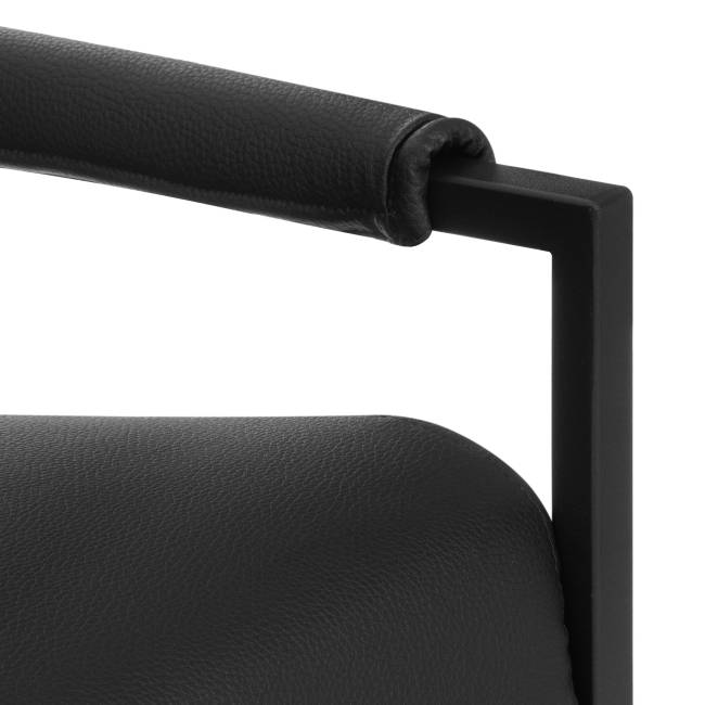 Диван Charli LUX/Чарли Люкс экокожа , Sharp Чёрный Sharp Чёрный экокожа