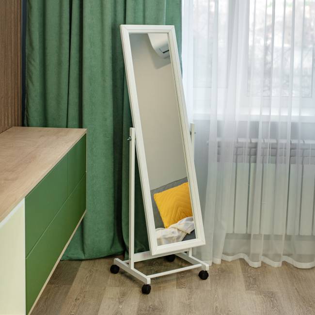 Зеркало напольное BeautyStyle 27 белый 135 см х 42,5 см Зеркало напольное BeautyStyle 27 белый 135 см х 42,5 см