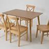 Стол Монте 120 натур со стульями Ингольф натур
