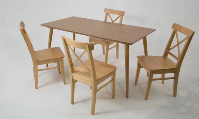 Стол Монте 120 натур со стульями Ингольф натур