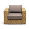 "Боно" кресло из искусственного ротанга, цвет соломенный